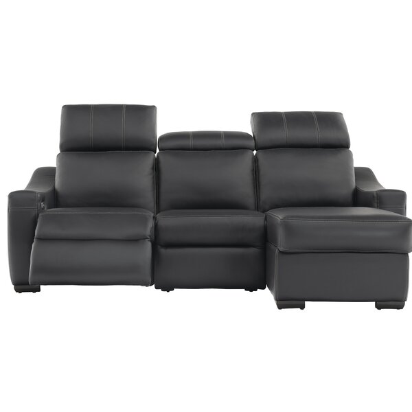 Deals Cliffsage Leather Right Hand Facing Reclining Sectional