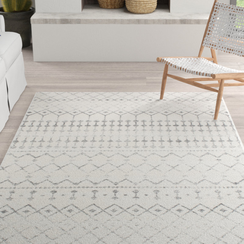 mistana tapis decoratif gris a motif geometrique lucienne et commentaires wayfair ca