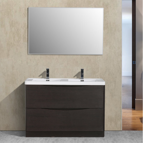 Narendra 48 Double Bathroom Vanity Set by Orren Ellis