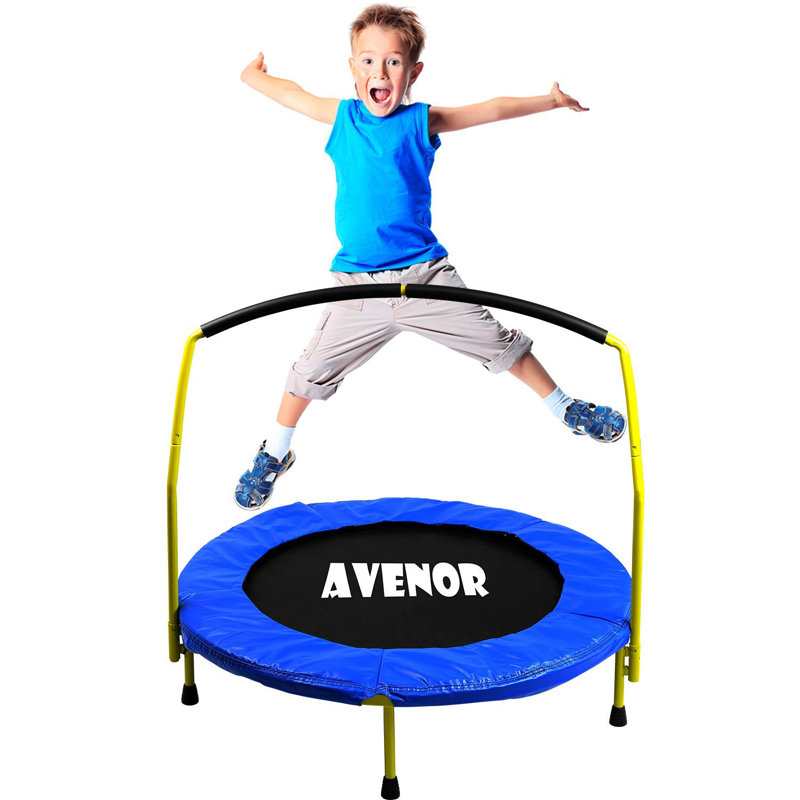 Toddler Heavy Duty Indoor/Outdoor 36” Round Trampoline with Handlebar