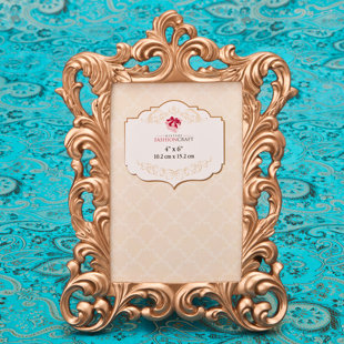 Wedding Picture Frames You Ll Love Wayfair Rose Gold Baroque Picture Frame