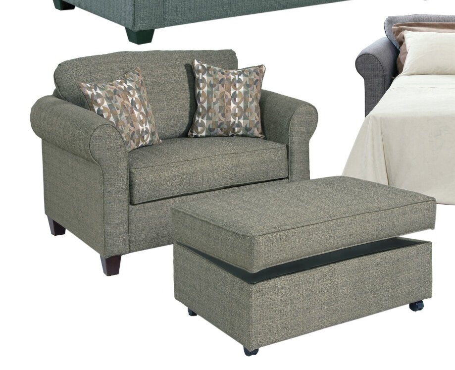 Serta Upholstery Blackmon Convertible Chair and a Half