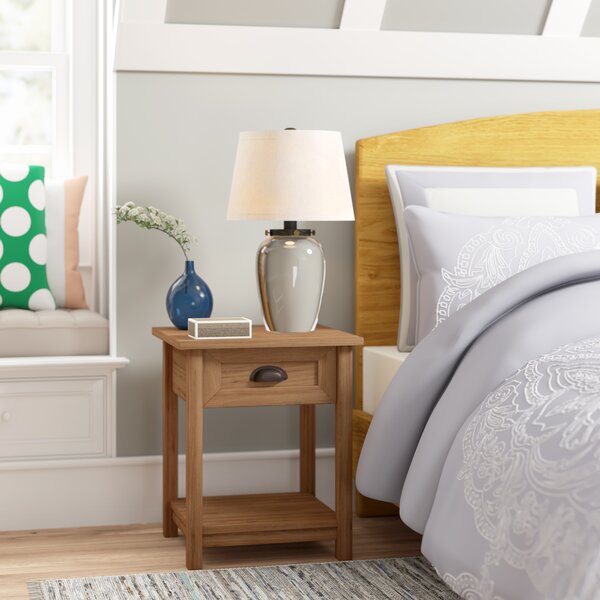Review Xanthe 1 Drawer Nightstand