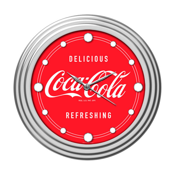Coca Cola 11.75 Coca Cola Wall Clock by Trademark Global