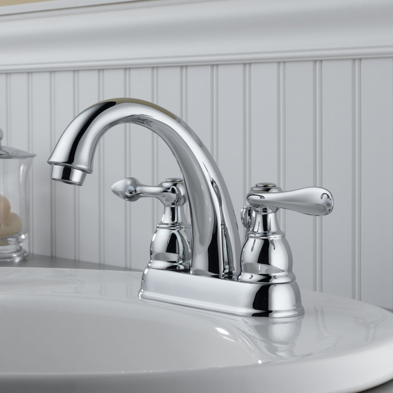 B2596lf Pb Ob Delta Windemere Centerset Bathroom Faucet With Drain