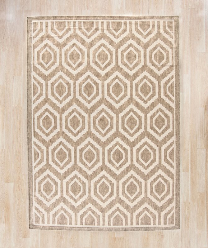 Langley Street Miami Brown/Tan Indoor/Outdoor Area Rug & Reviews Wayfair