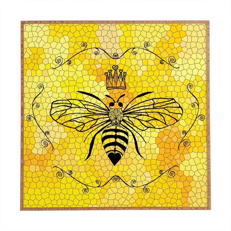 Deny Designs Queen Bee By Lisa Argyropoulos Framed Graphic Art