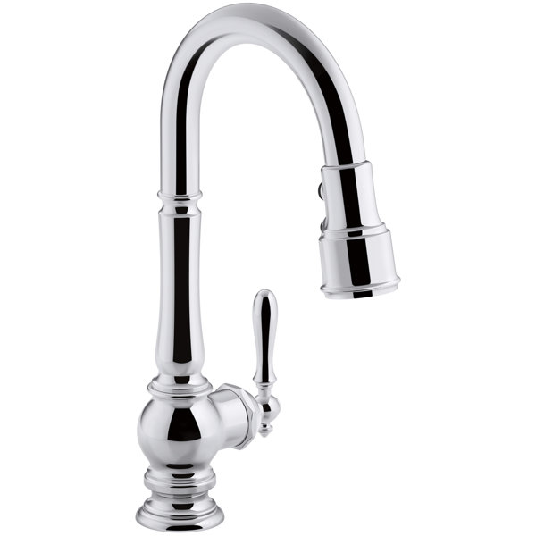 Artifacts Pull Down Bar Faucet with Docknetik® and BerrySoft™, ProMotion™, and MasterClean™ by Kohler