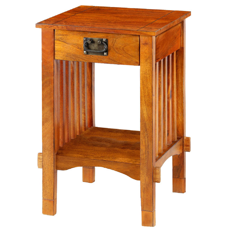Loon Peak Villalte Corner End Table With Storage Reviews
