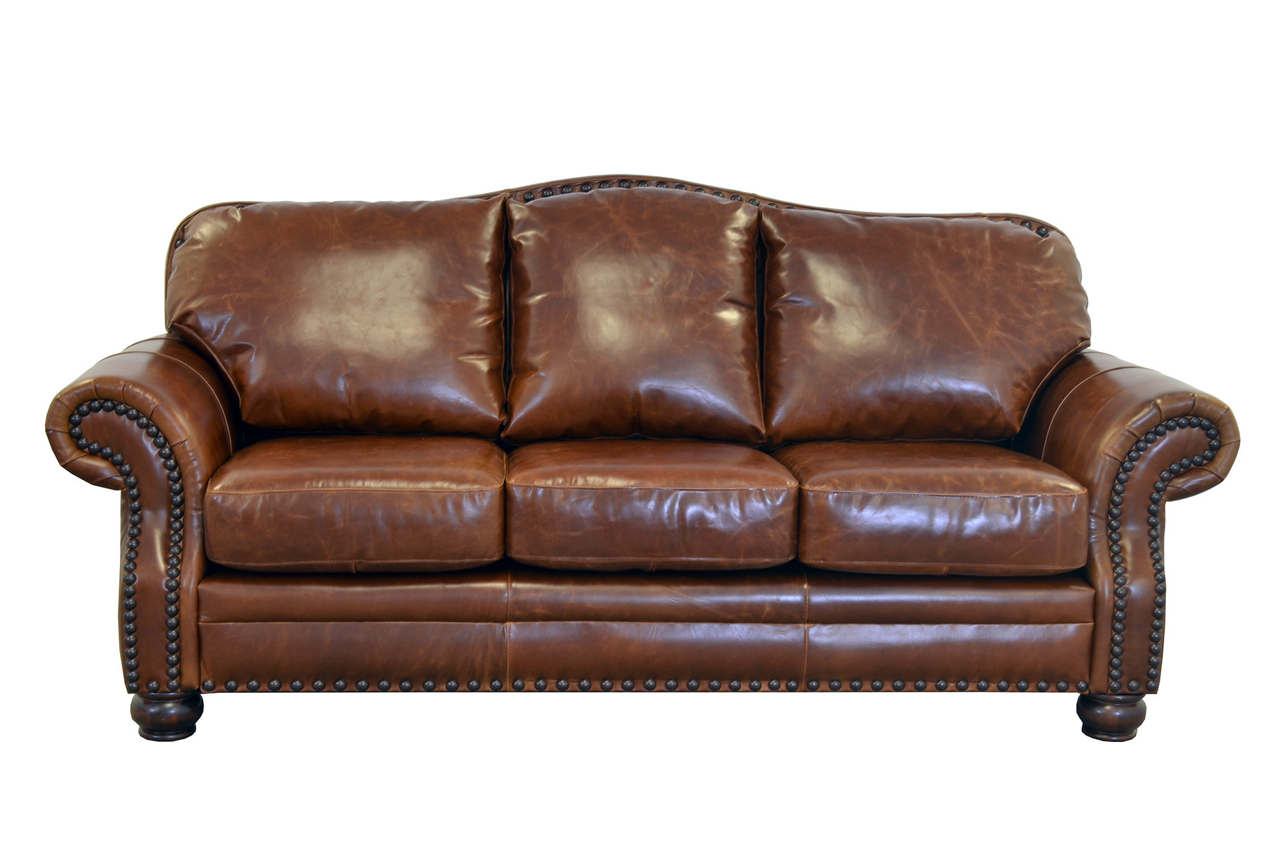 Westland And Birch Parker Leather Sofa Wayfair