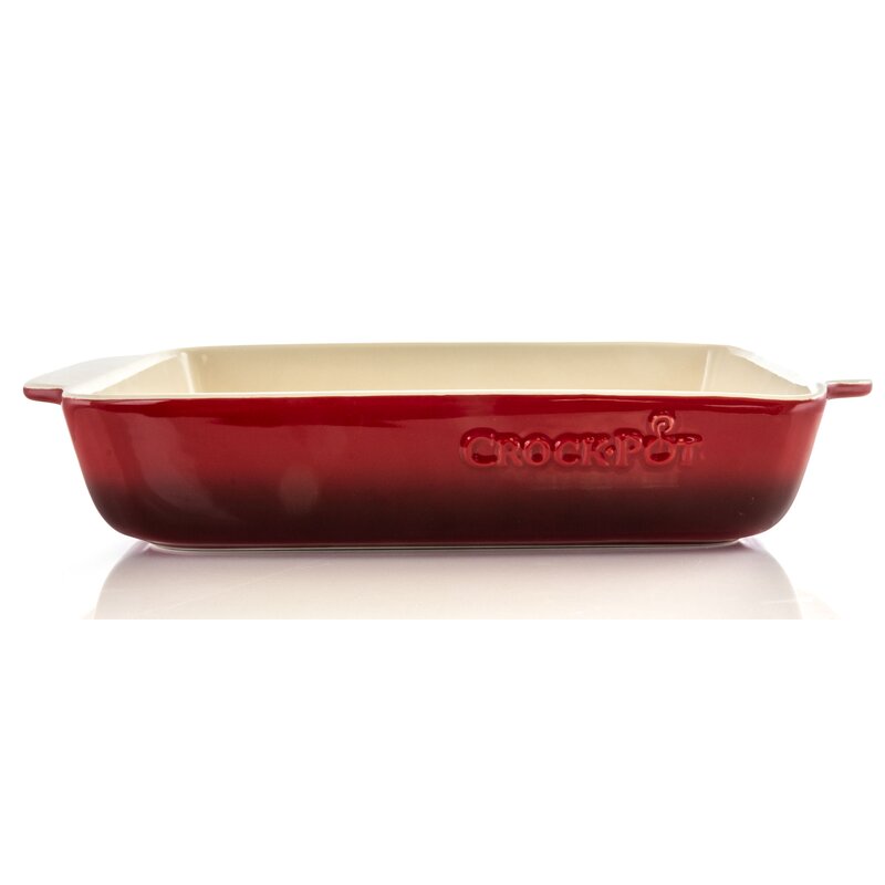 Crock-Pot 5.6 Qt. Stoneware Rectangle Bake Pan | Wayfair