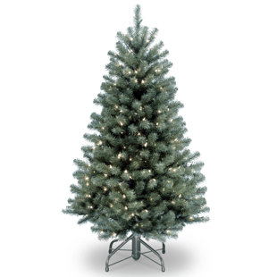 north valley blue spruce artificial christmas tree with clear lights with stand - White And Blue Christmas Tree north valley blue spruce artificial christmas tree with clear lights with stand - White And Blue Christmas Tree