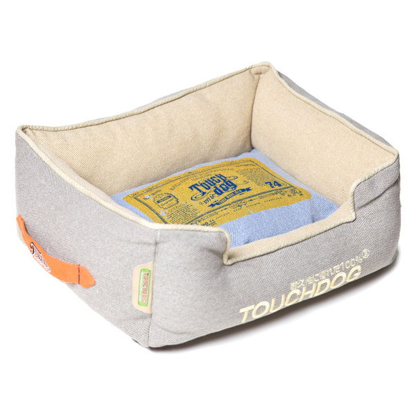 Original Denim Classical Rectangular and Reversible Dog Bed by Pet Life