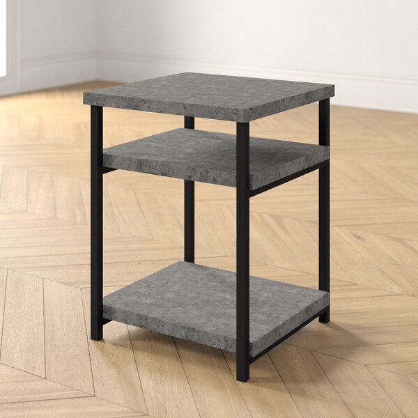 Annabelle Slate Faux Concrete Low End Table By Foundstone