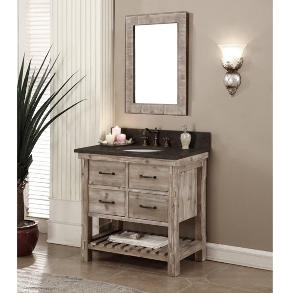Clemmie 31 Single Bathroom Vanity Set with Mirror by Laurel Foundry Modern Farmhouse