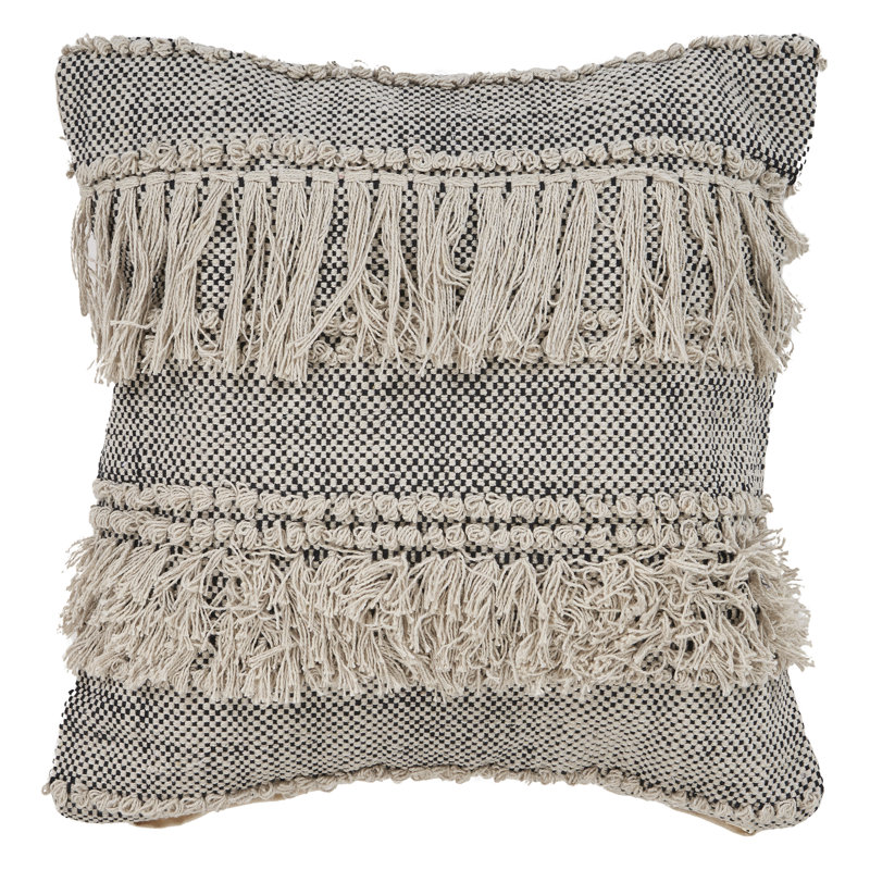 Bungalow Rose Ramsell Cotton Geometric Throw Pillow & Reviews Wayfair