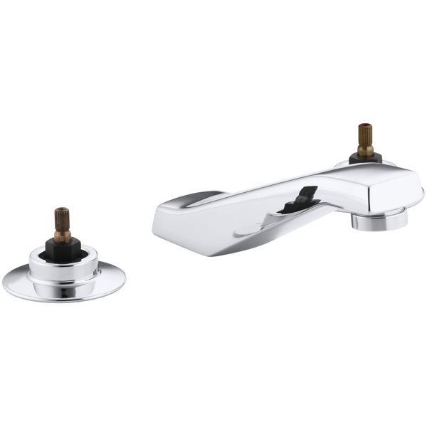 Triton Widespread Commercial Bathroom Sink Faucet with Vandal-Resistant Aerator, Requires Handles, Drain Not Included by Kohler