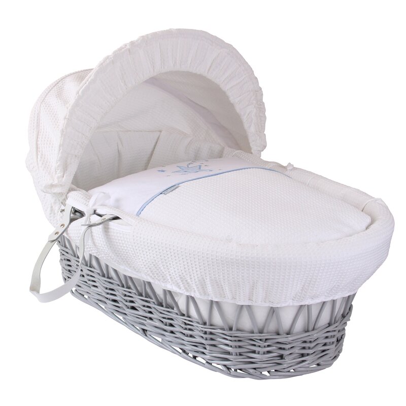 wayfair grey moses basket