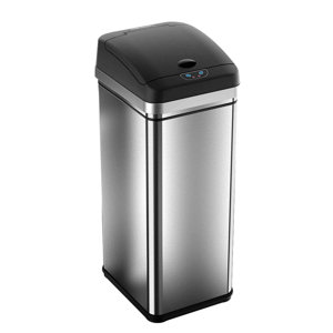 Stainless Steel 13 Gallon Motion Sensor Trash Can