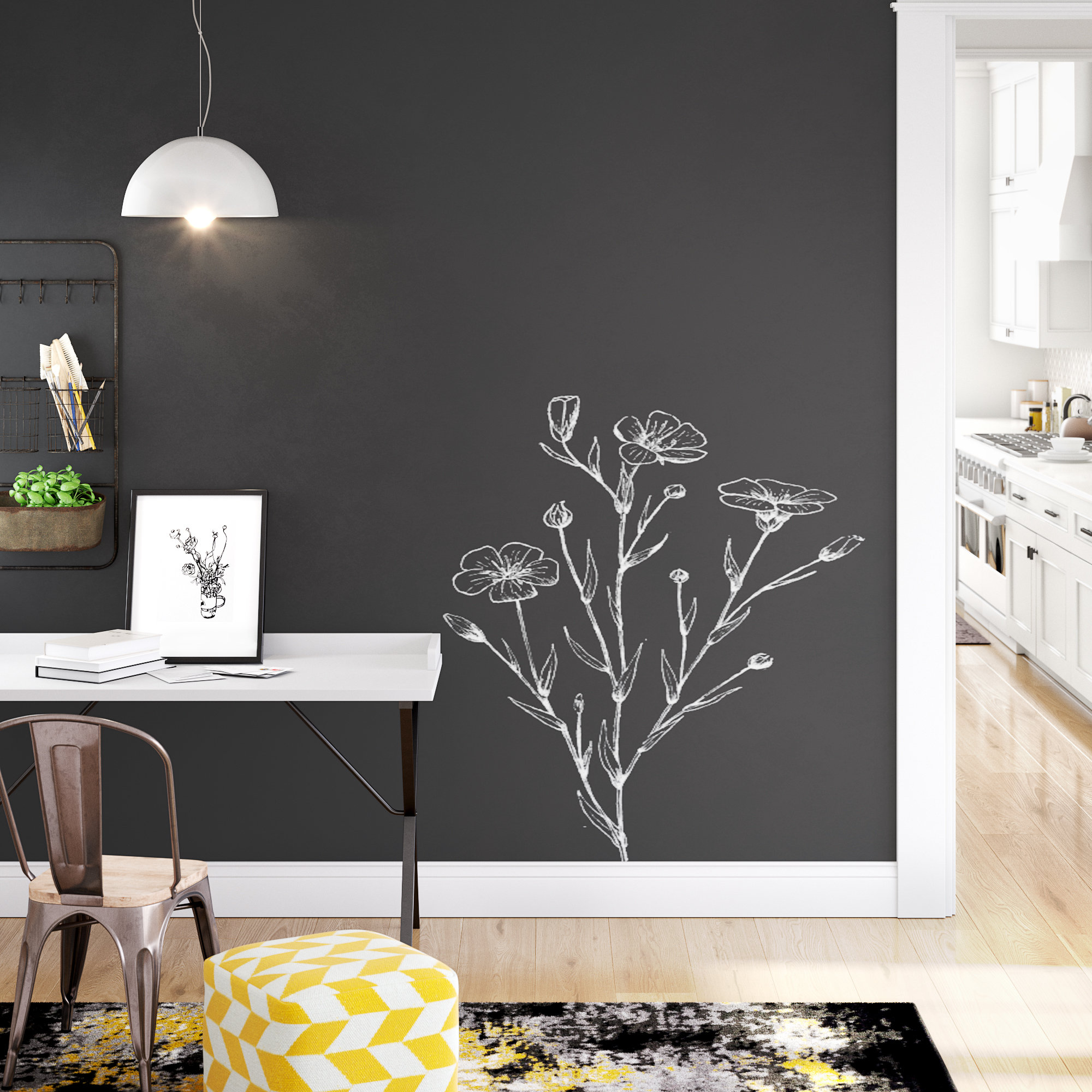 Wrought Studio Rumbaugh Chalkboard 16 5 L X 20 W Solid And Wrought Studio Rumbaugh Chalkboard 16 5 L X 20 W Solid And Stick Wallpaper Roll Reviews Wayfair