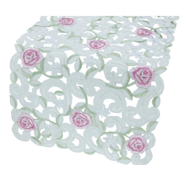 Dainty Rose Table Runner by Xia Home Fashions