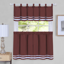 Wayfair | Pinch Pleat Valances & Kitchen Curtains You'll Love ...