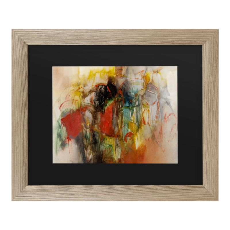 Wrought Studio Pier Silhouette Framed Acrylic Painting Print On