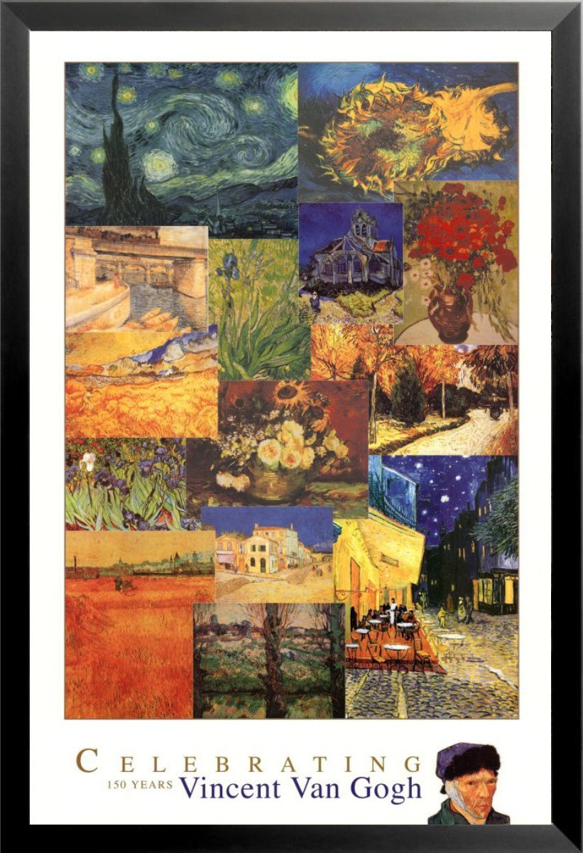 24x36 Van Gogh Cafe Terrace Art Print Poster shrink wrapped