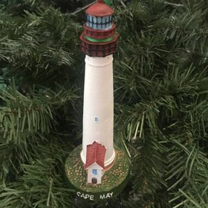 Cape May Lighthouse Christmas Tree Ornament