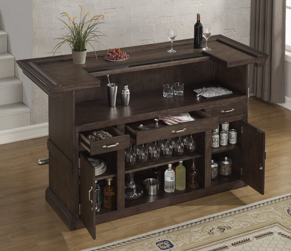Darby Home Co Monmouth Bar with Wine Storage & Reviews Wayfair