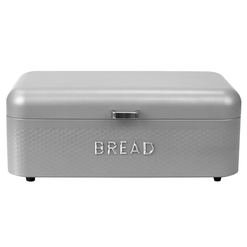 White Double Iron Box Bread Box Bin Tea Coffee Cup Storage Box Kitchen Living Room Snack