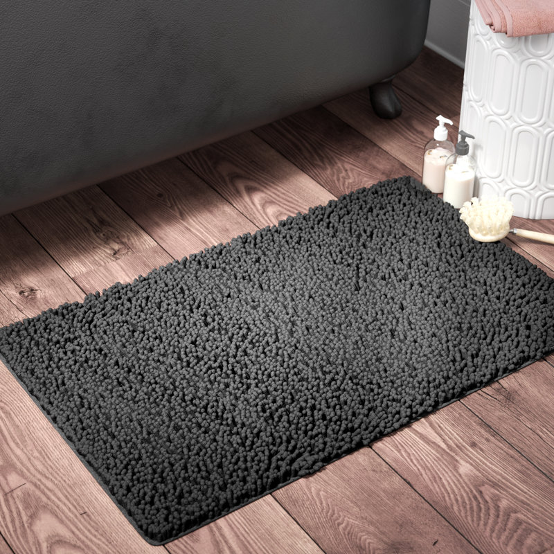 plush bath mat