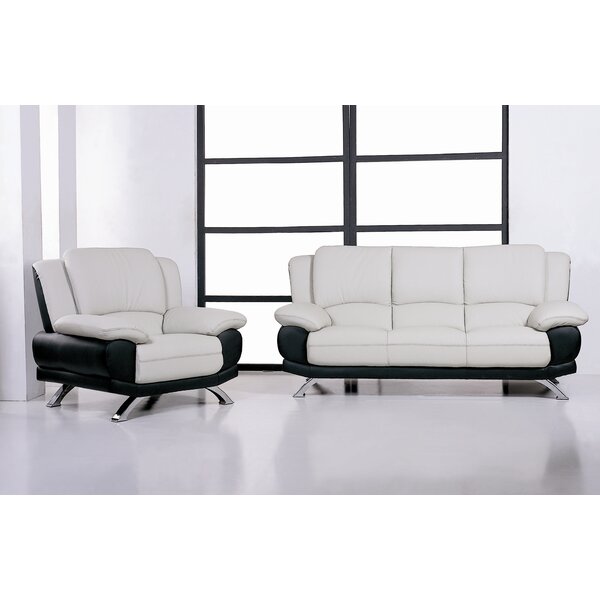 Caelyn Leather Configurable Living Room Set By Hokku Designs