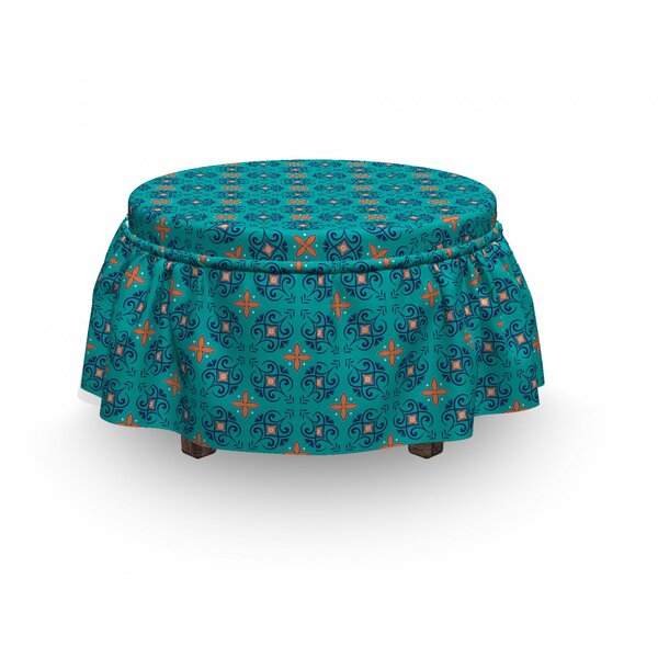 Motifs Curves Ottoman Slipcover (Set Of 2) By East Urban Home