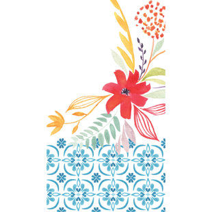 Blue Floral Towels Wayfair