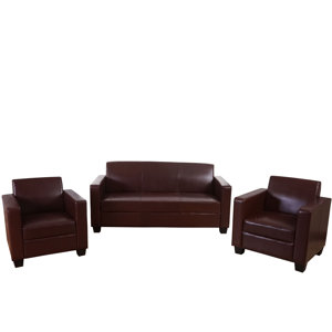 3-tlg. Couchgarnitur Vermillion von Charlton Home
