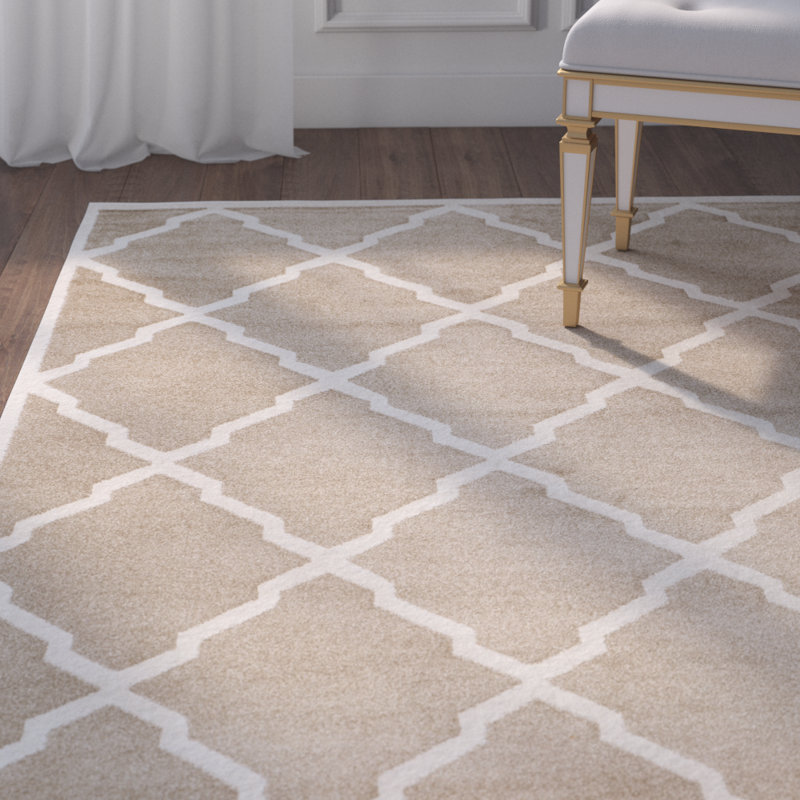 Willa Arlo Interiors Maritza Trellis Wheat/Beige Indoor ... (800 x 800 Pixel)