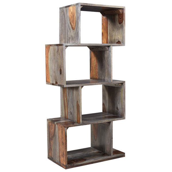 Solid Sheesham Wood Bookcase by Union Rustic| @ $376.99