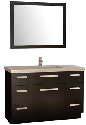 Arnette 48 Single Bathroom Vanity Set with Mirror by Mercury Row
