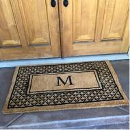 Birch Lane Heritage Belamy Monogrammed Welcome Outdoor Door Mat