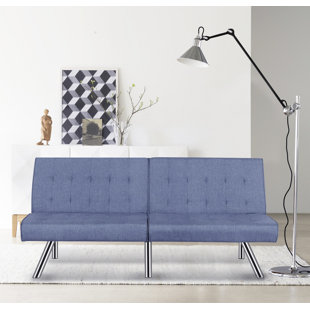 Navy Blue Velvet Sleeper Sofa Wayfair Quickview