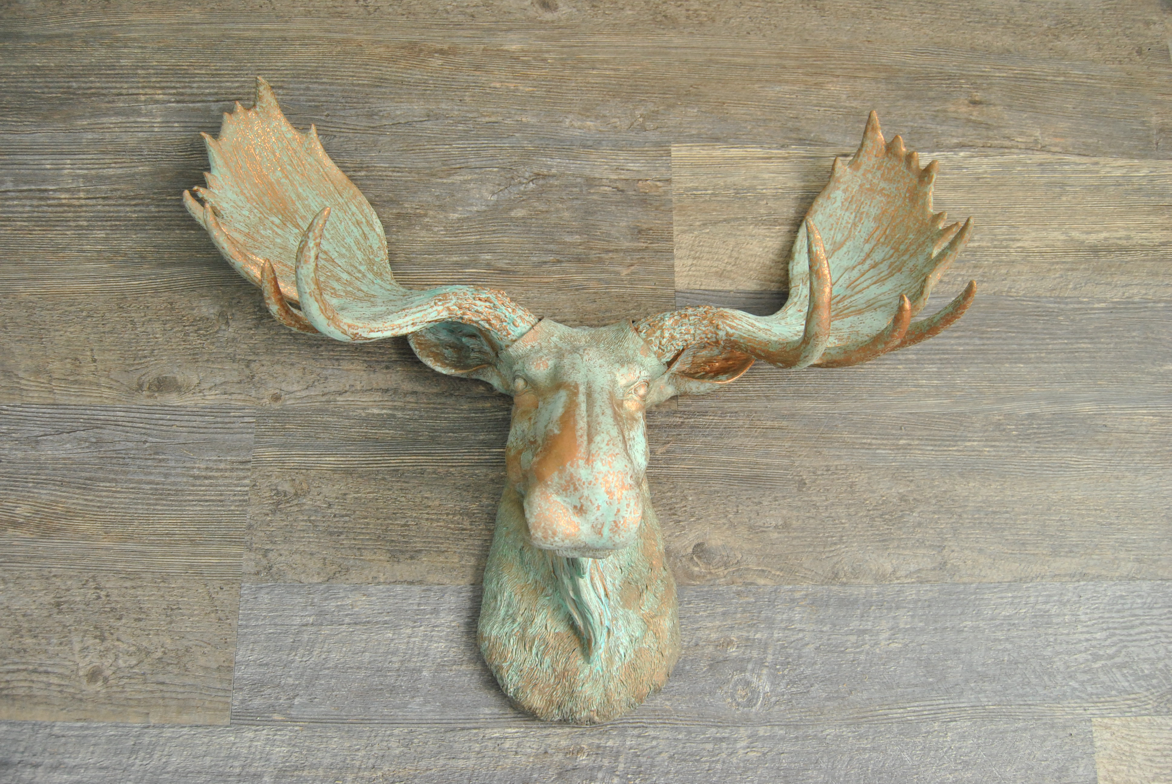 Faux Taxidermy Moose Head Wall Décor Faux Taxidermy Moose Head Wall Décor