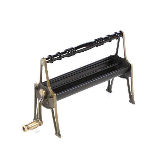 Brass Newspaper Log Roller by Uniflame Corporation