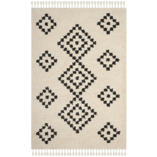 Apsel Black/Beige Area Rug by Trent Austin Design