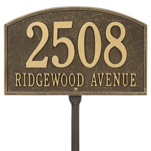 Legacy 2-Line Lawn Address Sign