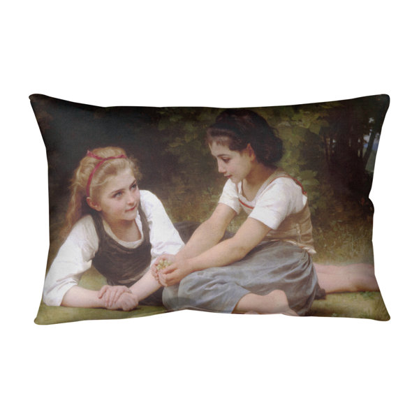 The Nut Gatherers Indoor/Outdoor Lumbar Pillow