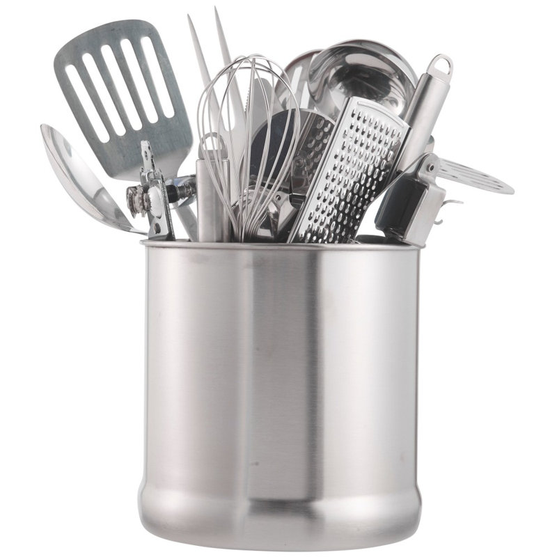 White Kitchen Utensil Holder vonshef 7" stainless steel kitchen utensil holder & reviews | wayfair White Kitchen Utensil Holder vonshef 7" stainless steel kitchen utensil holder & reviews | wayfair