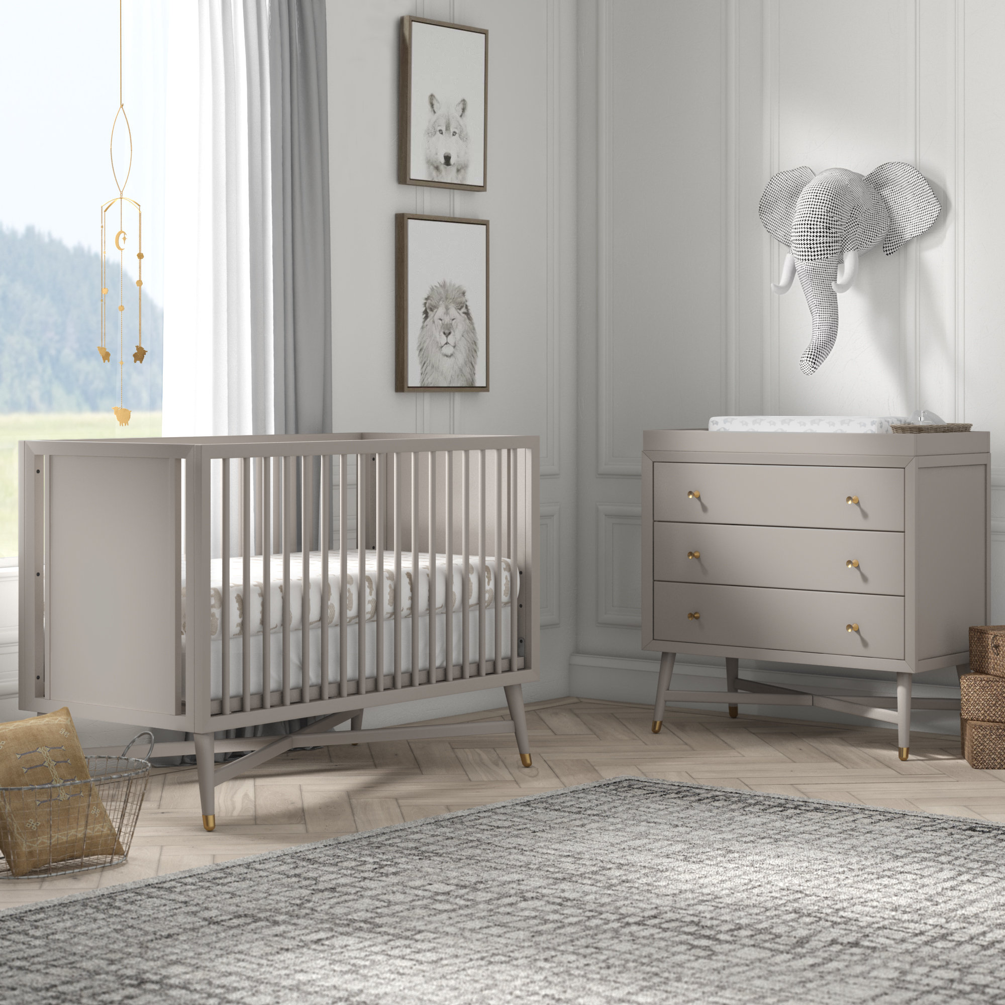 3 in 1 crib set