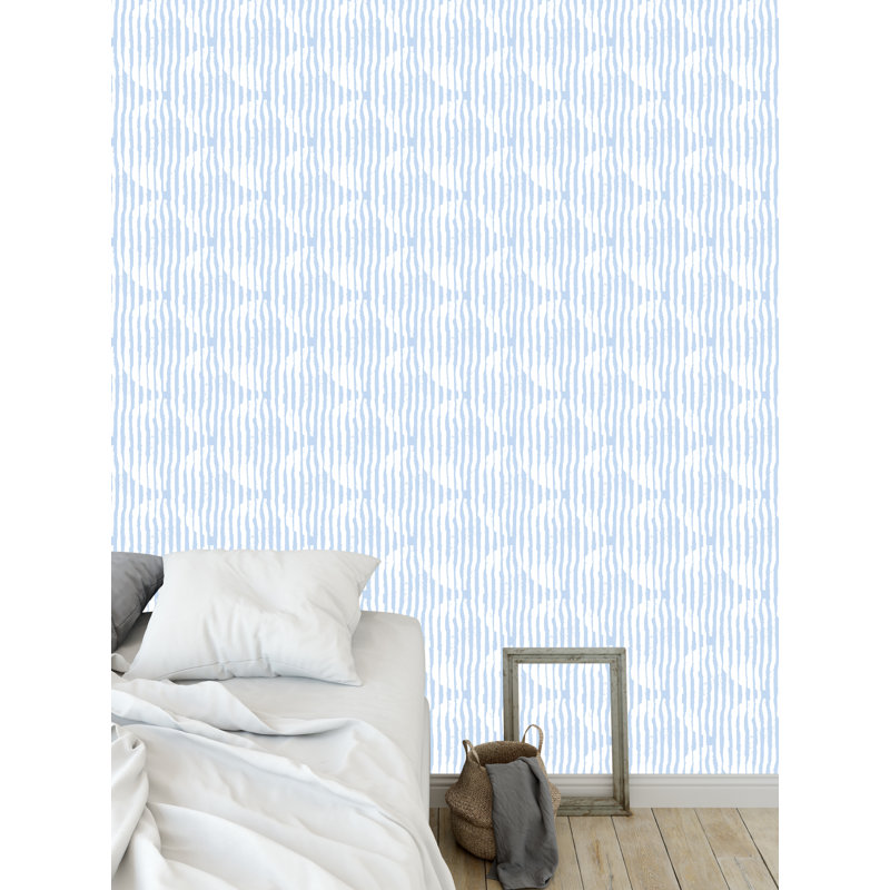 Ebern Designs Clavene Block Print 48 L X 24 W Peel And Stick