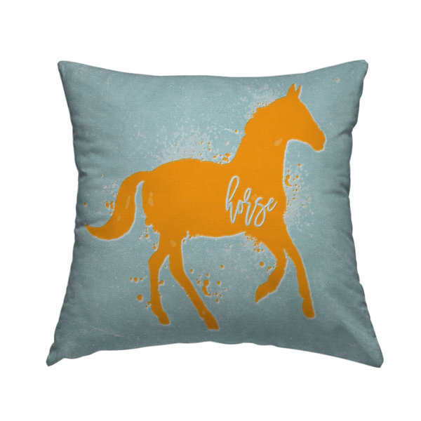 horse throw pillow